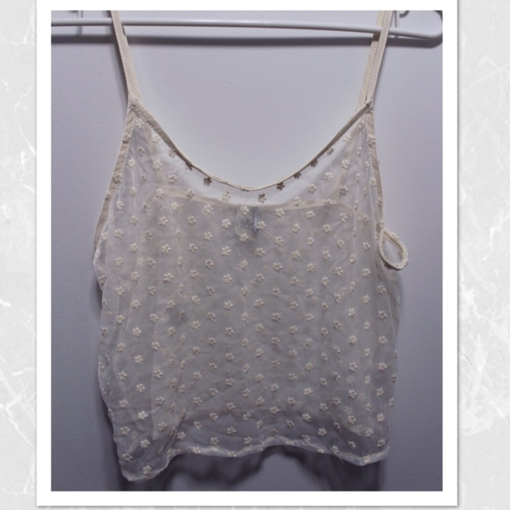 Sheer tank top